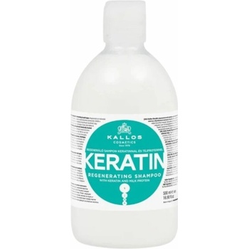 Kallos Keratin Shampoo - šampón na vlasy s keratínom a mliečnymi proteínmi 500 ml