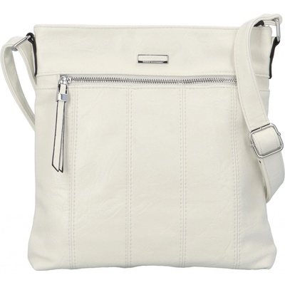 Stylová koženková crossbody kabelka Gelicia bílá