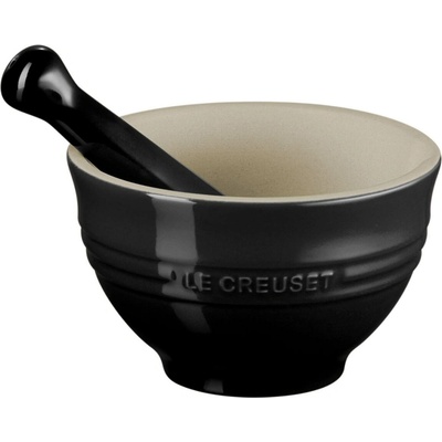 Le Creuset Hmoždíř s tloukem 11 cm, BLACK ONYX, kamenina