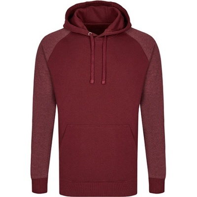 Miners mate pánska mikina s kapucňou MY610 Burgundy