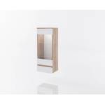 Bogdan Furniture G Витрина Мебели Богдан модел Clasic lux 912, Бяло гладко с Дъб суров