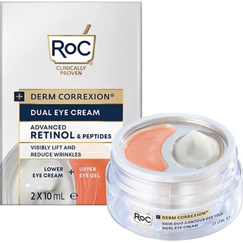 RoC Derm Correxion Dual Eye Cream околоочен крем против бръчки 2 в 1 за жени 20 мл