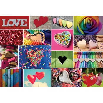 Bluebird Puzzle - Puzzle Collage - Love in Color - 1 000 piese