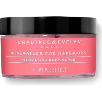 Crabtree & Evelyn Розова вода и розов пипер Хидратиращ скраб за тяло 220 g
