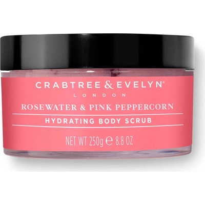 Crabtree & Evelyn Розова вода и розов пипер Хидратиращ скраб за тяло 220 g