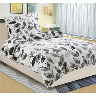 Jahu Obliečky mikroflanel Edera grey 140x200 70x90