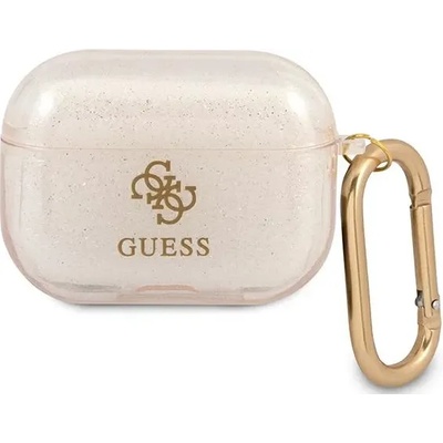 Guess GUAPUCG4GD калъф за AirPods Pro, златист, Glitter Collection (GUAPUCG4GD)