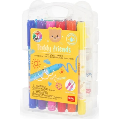 Legami Crayons voskovky Teddy Friends 12 ks
