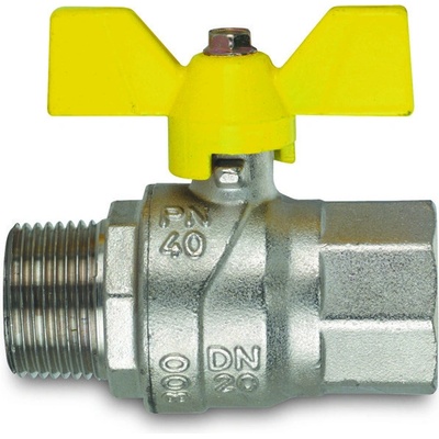 IVAR Kulový uzávěr plyn FUTURGAS - 1/2"MF, motýl 80014013