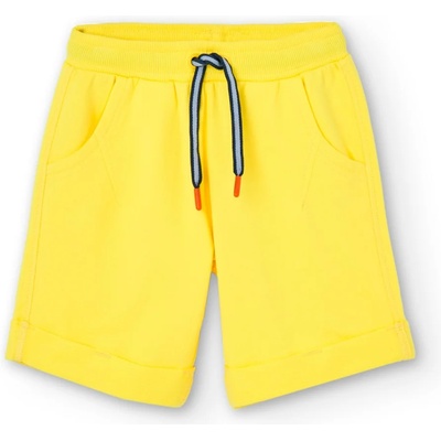 Boboli Къси памучни спортни панталони в жълто за момче Boboli