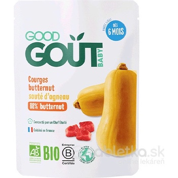 Good Gout Bio Maslová tekvica s jahňacím mäsom 190 g