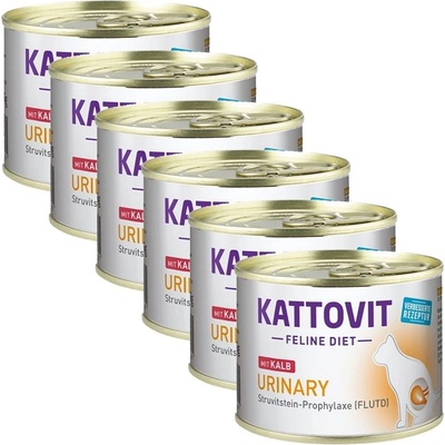 KATTOVIT Urinary консерви телешко 6 x 185 г
