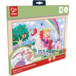 Hape Дървен пъзел Hape International - Еднорог и приятели (H1642) - ozone