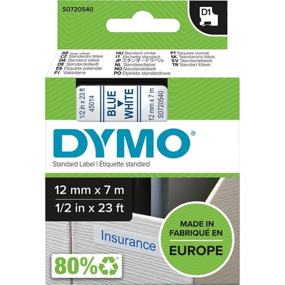 DYMO Dymo S0720540 modrý tisk bílý podklad 7 m 12 mm
