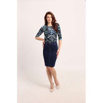 Image 1 of Radek's Collection Дамска ежедневна блуза в син меланж 82236-936