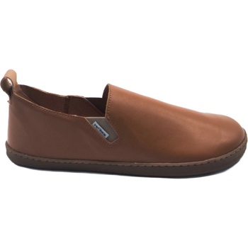 Pegres dtské barefoot topánky Slip-On BF 82 0.1 hnedá