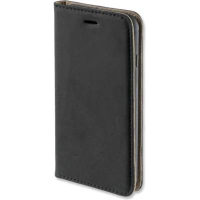 4smarts Flip Case Trendline Genuine Leather - калъф от естествена кожа с поставка и отделение за кр. карта за iPhone XS, iPhone X (черен)