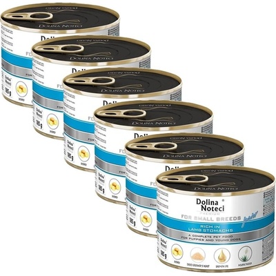Dolina Noteci Premium Small Breed Junior Dog Lamb Stomachs 6 x 185 g