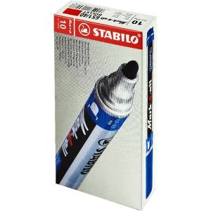 STABILO Mark-4-All 10 бр. /опаковка червен алкохолен маркер с топче 651/40B10 (651/40B10)
