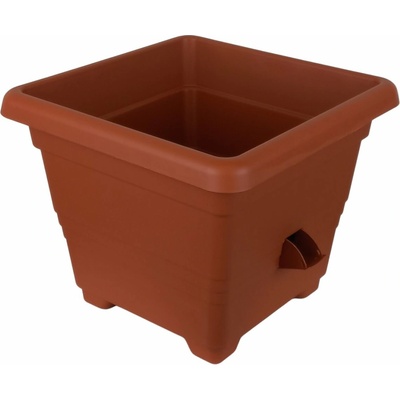 Samozavlažovací Plastia BERGAMOT terakota 30 x 30 cm