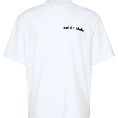 Calvin Klein Jeans Тениска Calvin Klein Jeans Men's Bubble T-Shirt - Brilliant White