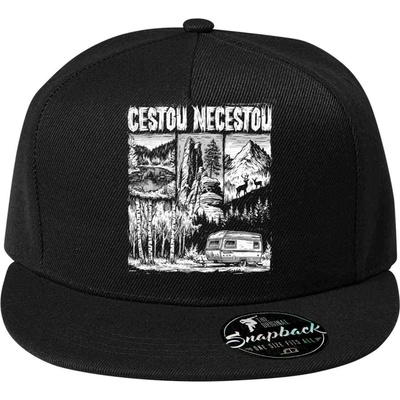 Kšiltovka Cestou necestou, V1 bílý tisk 5P RAP, dárek – Hledejceny.cz