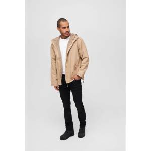 Brandit Мъжко яке - ветровка в цвят камел Brandit Windbreaker Frontzip camel BD3167 SALE - , размер 6XL
