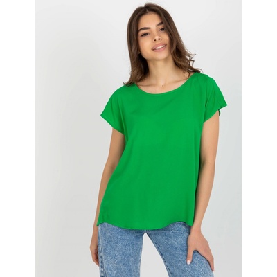 voľné tričko D73761R10978O GREEN