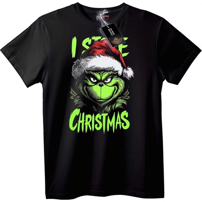NOONEBRAND Тениска Grinch Мразя Коледа - XL, White