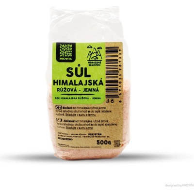 Provita Soľ himalajska ružová jemná 500 g