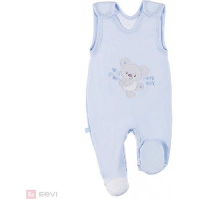 Eevi Dojčenské dupačky NEWBORN Macko modrý