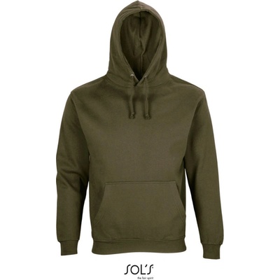 Sol's Collection mikina Condor s kapucí unisex COT-25381554900 Army zelená