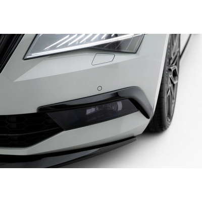 Maxton Design rámečky předního nárazníku pro Škoda Superb Mk3, černý lesklý plast ABS – Hledejceny.cz