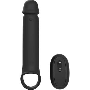 DreamToys Ramrod Vibrating Extender with Remote Black