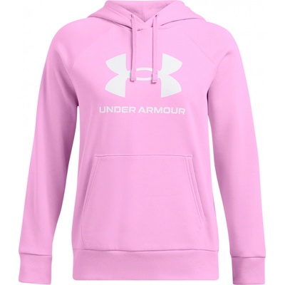 Under Armour dámská mikina UA RIVAL FLEECE BIG LOGO HDY 1379501-638 Růžový
