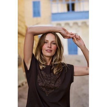 Moodo Zip brown blouse Moodo Moodo | Kafyav | ЖЕНИ | XXL