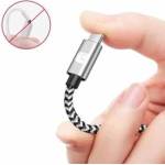 Techly USB 2.0 Type-C USB-C Cable 50cm 3A Fast Charging in Braided Sleeve