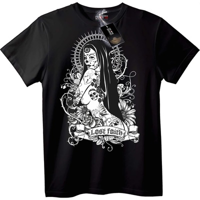 NOONEBRAND Тениска Изгубена Вяра Готик - L, White