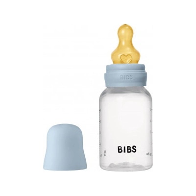 Bibs antikoliková fľaša s kaučuk cumlíkom Baby Blue 150ml