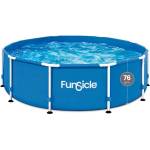 Funsicle Сглобяем басейн FunSicle - Activity Pool, 305 x 76 cm, кръгъл с метална рамка и филтрираща помпа (F2001030A0EU)