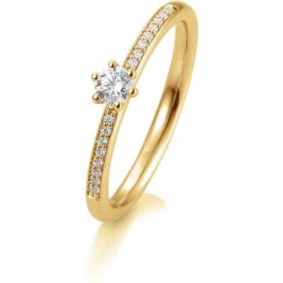 Sofia Diamonds Prsteň žlté zlato s diamantmi BE41 05804 Y