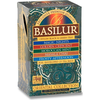 Basilur směs černých a zelených čajů Orient Assorted 20 x 2 g