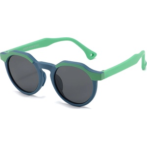 Techsuit Детски слънчеви очила Techsuit Kids Polarized Sunglasses (601) - поляризирани, TPEE рамка - Зелен / Син