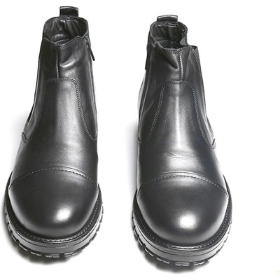 Base Мъжки боти от естествена кожа - Черни 20210834686 (321963_Черно)