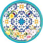 Guzzini Чиния за десерт Flowers & Lemon 21, 5 см синя (28190252)