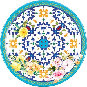 Guzzini Чиния за десерт Flowers & Lemon 21, 5 см синя (28190252)