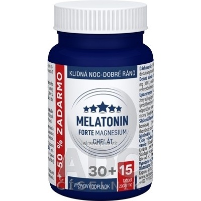 Clinical Melatonín Forte Magnesium chelát 45 tabliet