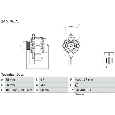 generátor BOSCH 0 986 049 800