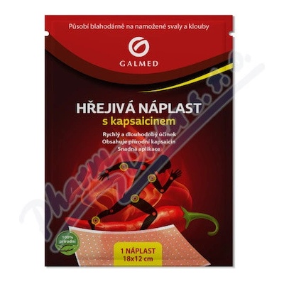 Galmed Hřejivá náplast s kapsaicinem 18 x 12 cm