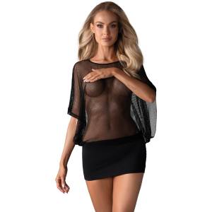 Obsessive Нощница Koszulka-Punker-stringi-GRATIS-BlackMODEL3540 SALE - , размер L/XL